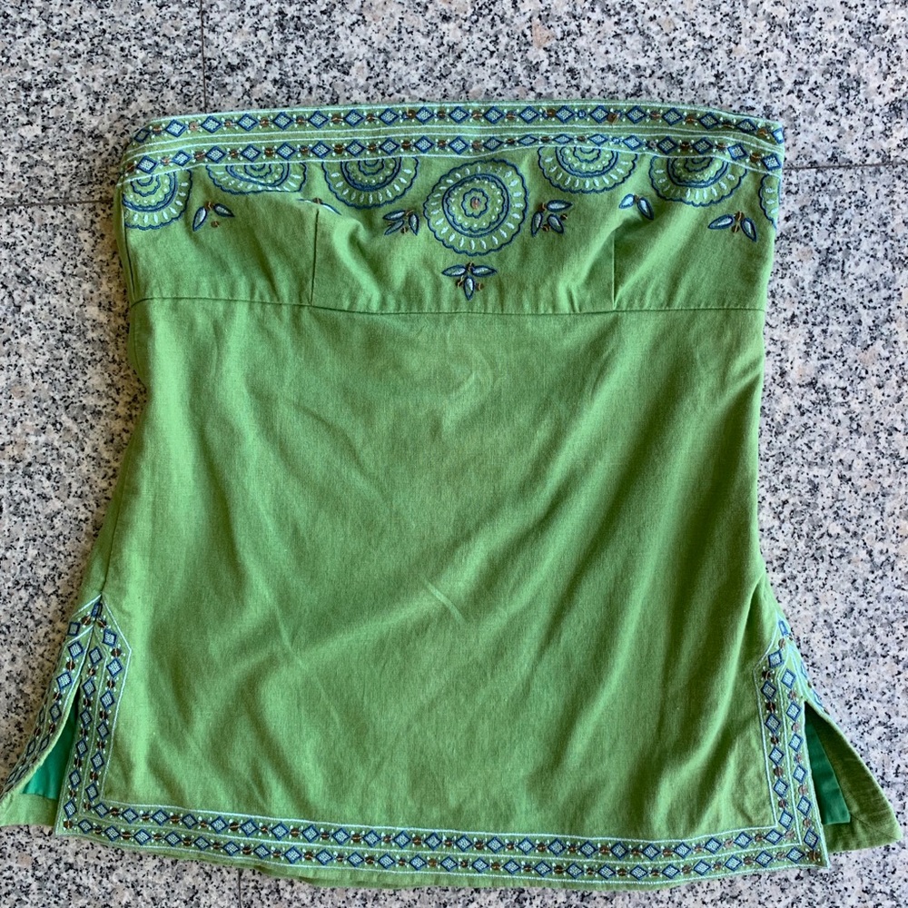 Green J.Crew tube top